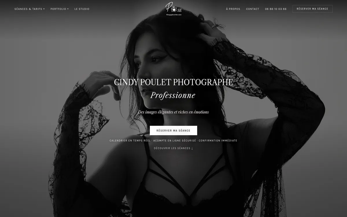 Aperçu du site posephotographie
