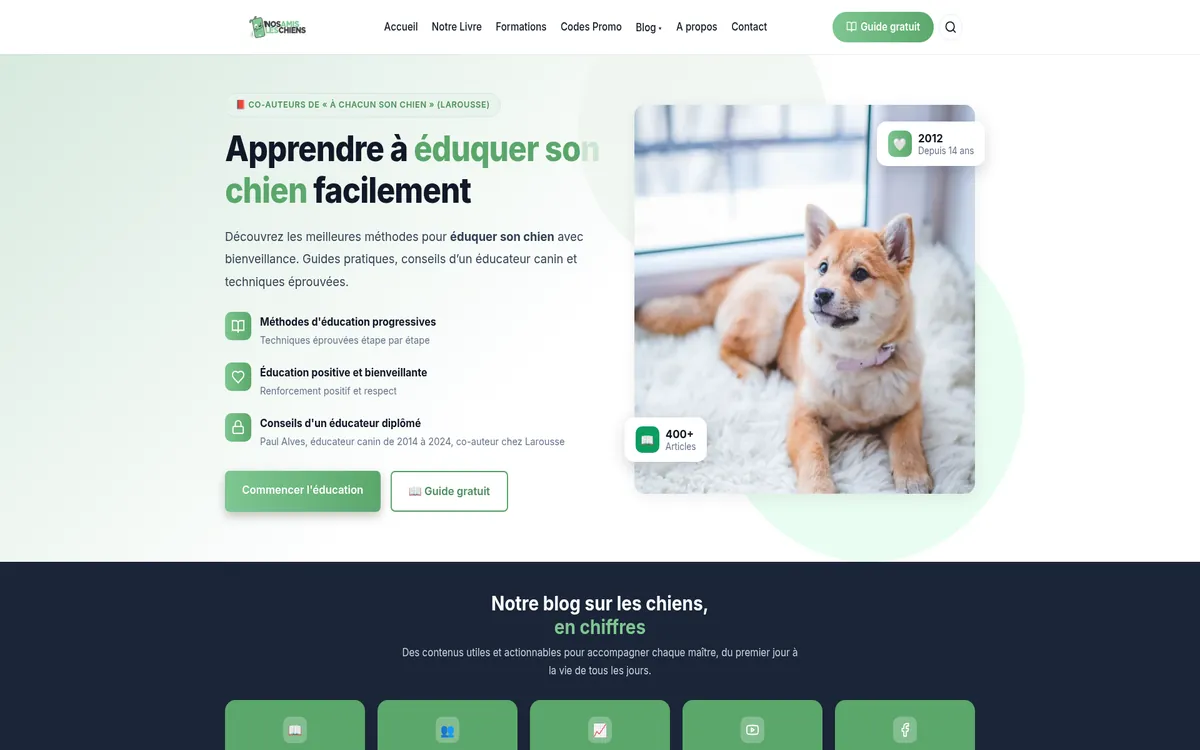Aperçu du site nosamisleschiens